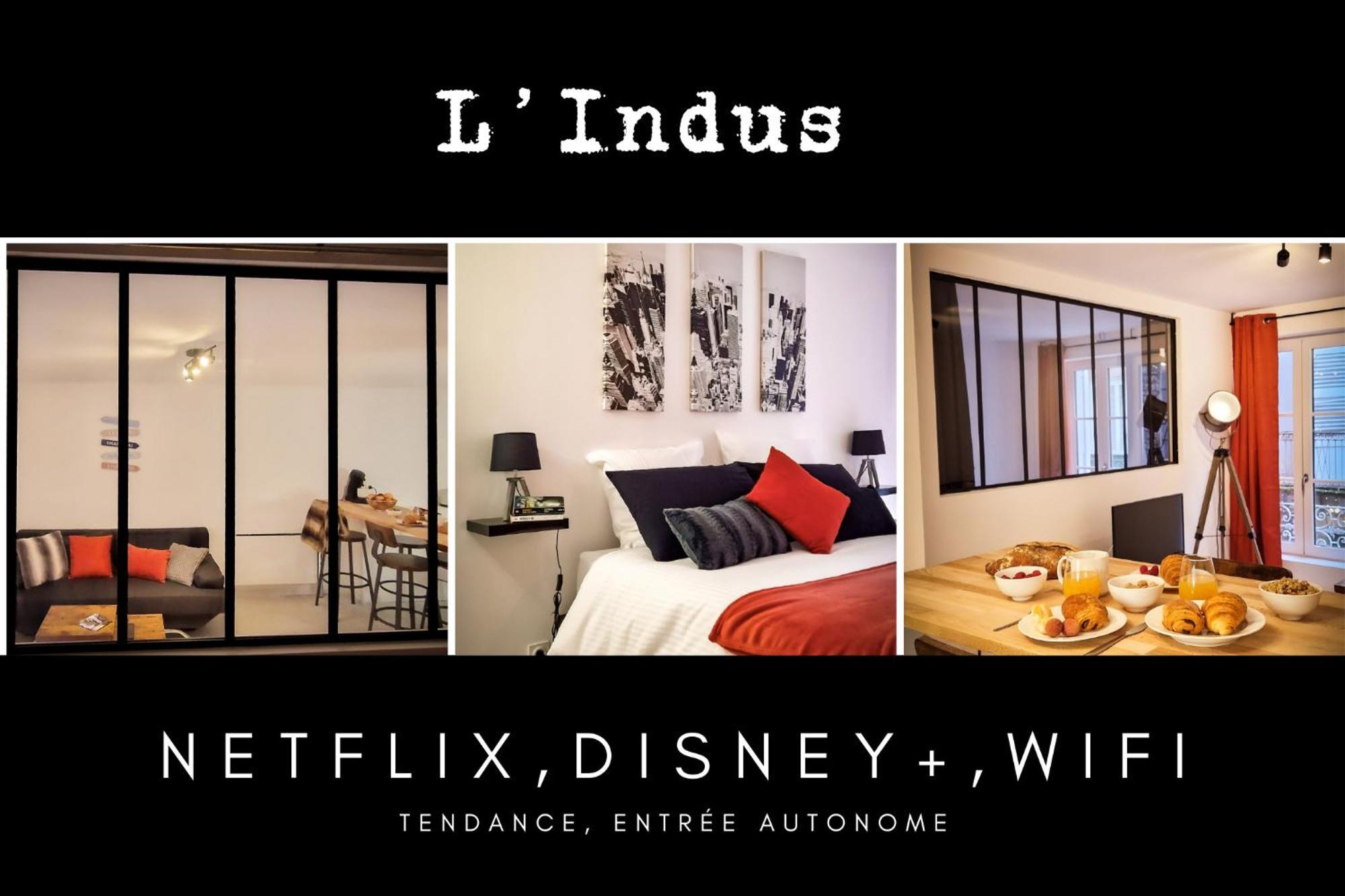 L'Indus 3 Etoiles Wifi, Netflix, Disney, Coeur De Bastide Villefranche-de-Rouergue Eksteriør billede